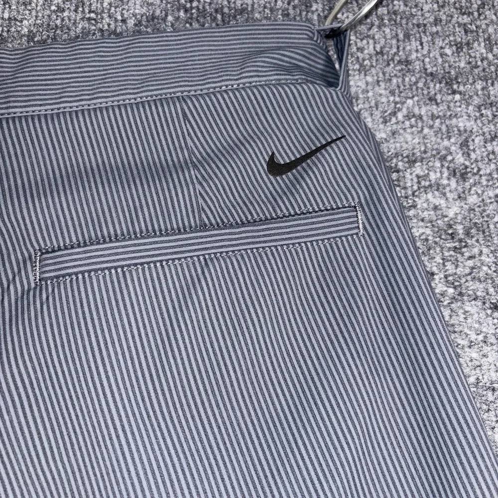 Nike Golf Pants Mens 40x32 Charcoal Pinstripe‎ Tour Performance Dri Fit